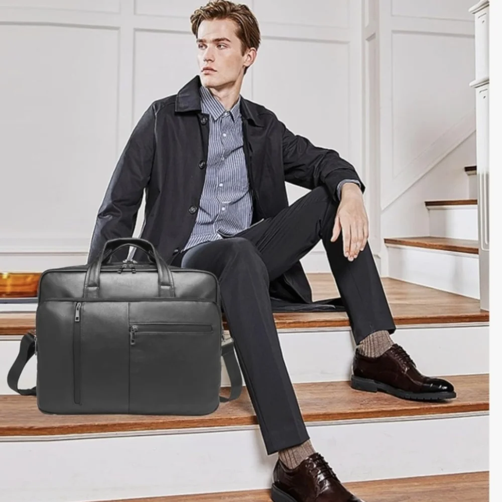 Seyfocnia Men's Messenger Laptop Bag